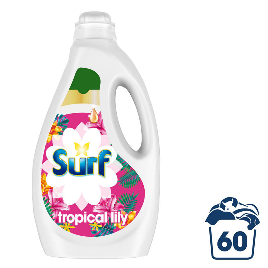 Surf Concentrated Liquid Laundry Detergent Tropical Lily 60 Washes