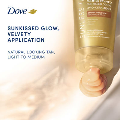 Dove Summer Revived self-tanning lotion light to medium 75 ml - British product