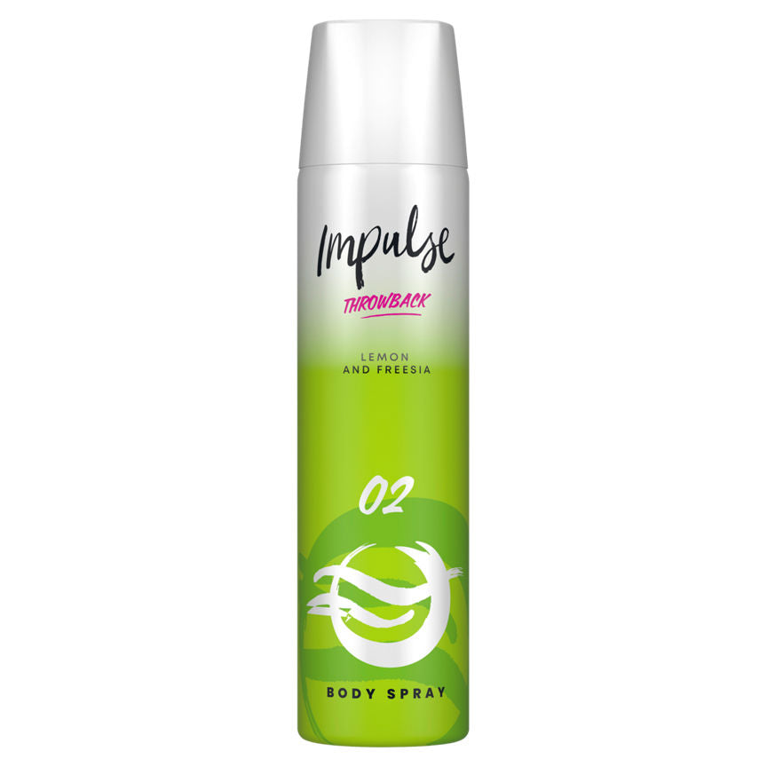 Impulse O2 Body Spray Lemon and Freesia 75ml GOODS ASDA   