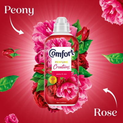 Comfort fabric conditioner Peony Rose 1.44L, imported from the UK