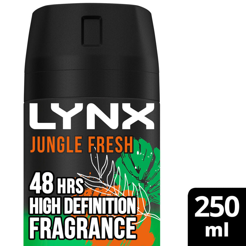 Lynx Body Spray Jungle Fresh 250 ml GOODS ASDA   