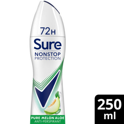 Sure Nonstop Protection Anti-Perspirant Spray Pure Melon Aloe 250ml