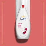 Dove Velvet Glow body wash 450ml (British brand)