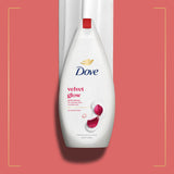 Dove Velvet Glow body wash 450ml (British brand)
