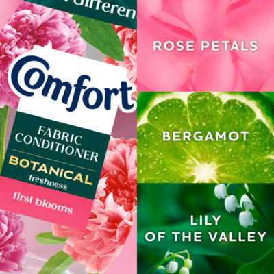 Comfort Botanical First Blooms fabric conditioner 570 ml, UK version