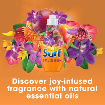 Surf Passion Bloom laundry liquid detergent 648ml - British product