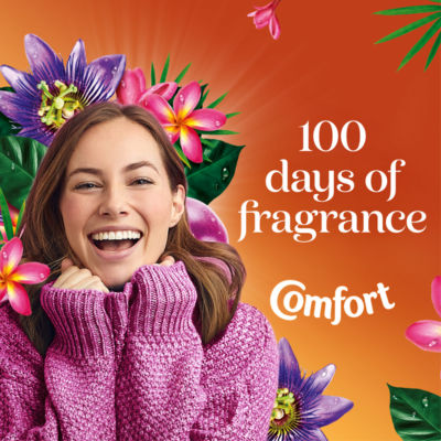 Comfort Passion Bloom fabric conditioner 1.35L, UK version