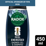 Radox Feel Energised 2-in-1 shower gel 450 ml, UK version