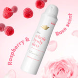 Dove whole body deodorant spray raspberry and rose 150ml (British brand)