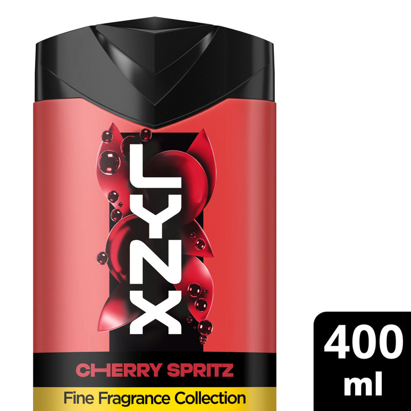 Lynx Cherry Spritz body wash 400ml, imported from the UK