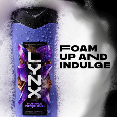 Lynx Purple Patchouli body wash 400ml (British brand)