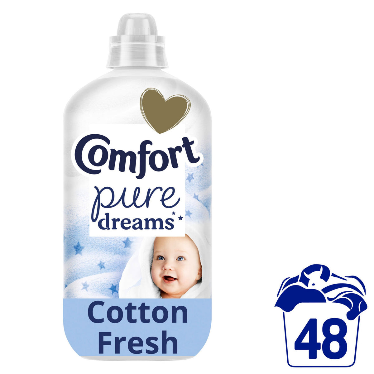 Comfort Pure Dreams Cotton Fresh fabric conditioner 1.44L - British product