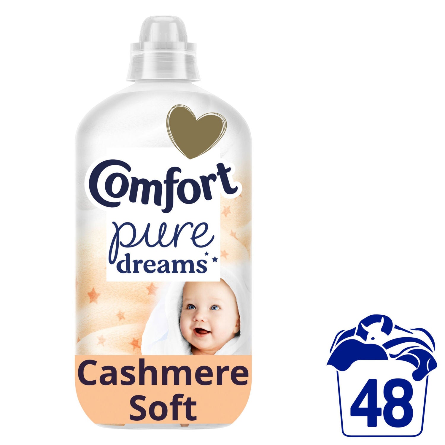 Comfort Cashmere Soft fabric conditioner 1.44L, imported from the UK