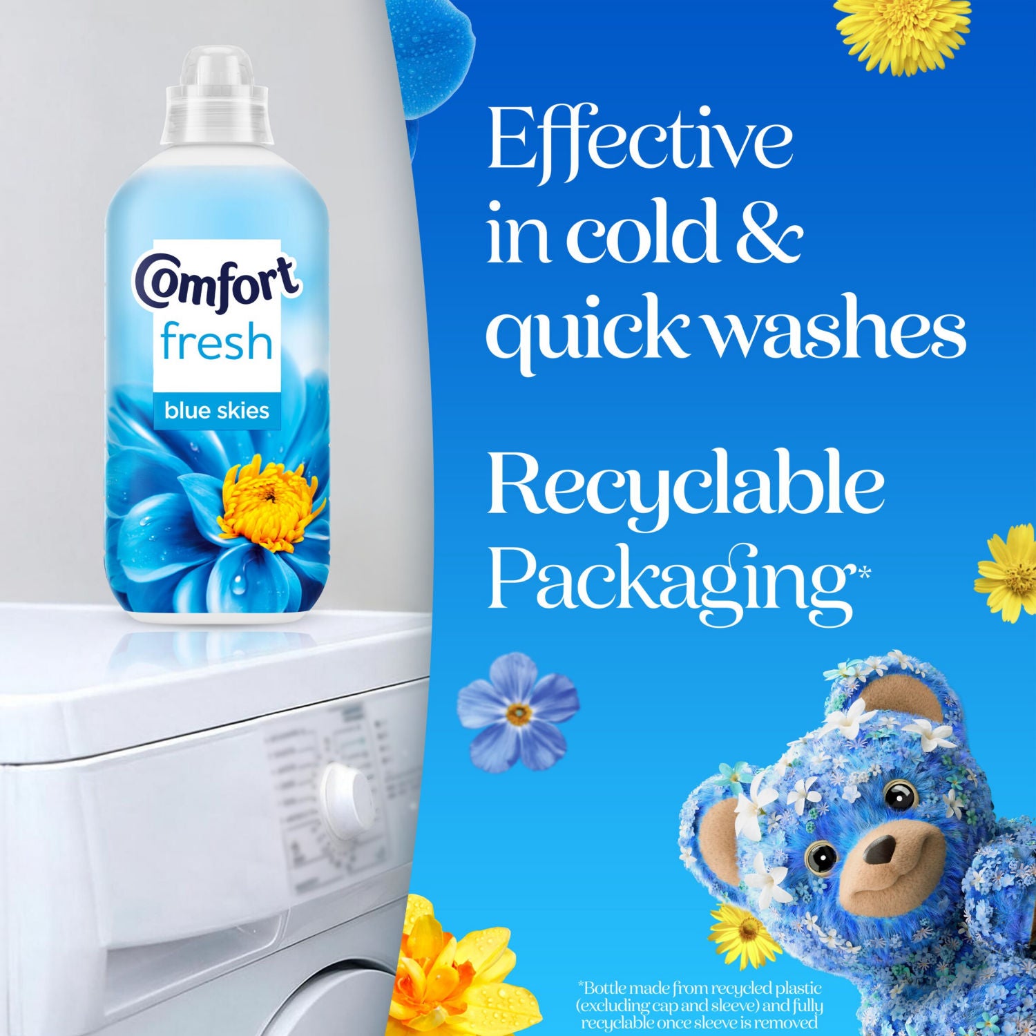 Comfort Fresh Blue Skies fabric conditioner 1.56L - British product