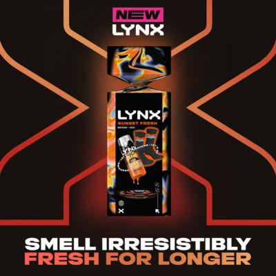 Lynx Sunset Fresh body spray and socks gift set - British product
