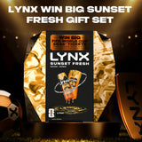 Lynx Sunset Fresh gift set body wash and spray - imported from the UK