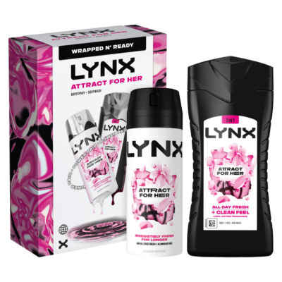 Lynx Attract for Her Duo Gift Set 2 piece, UK version