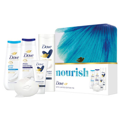 Dove Nourish Tin Collection 5-piece gift set, UK version