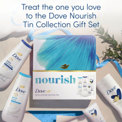 Dove Nourish Tin Collection 5-piece gift set, UK version