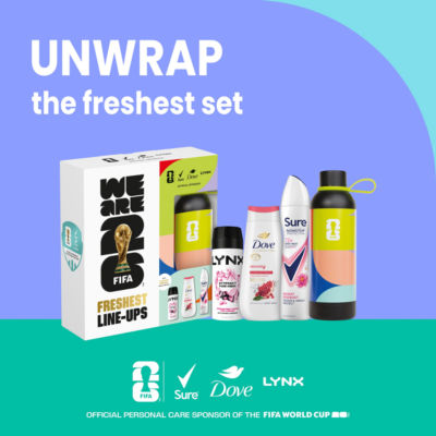 Dove Lynx Sure gift set with water bottle - British product