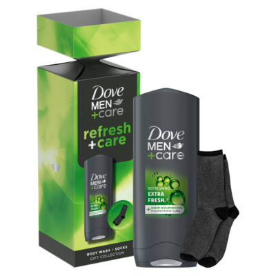 Dove Men+Care gift set body wash socks 250ml, imported from the UK