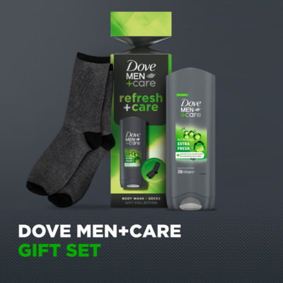 Dove Men+Care gift set body wash socks 250ml, imported from the UK