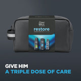 Dove Men gift set with body wash, shampoo, and deodorant, imported from the UK