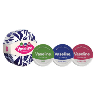 Vaseline lip balm gift set Original Rosy Aloe 3x20g - British product
