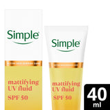 Simple Mattifying UV Fluid 40ml, imported from the UK