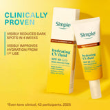 Simple Hydrating UV Fluid SPF 50 40 ml (British brand)