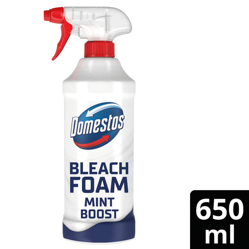 Domestos Mint Boost Bleach Foam 650ml, British product