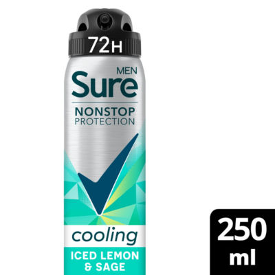 Sure anti-perspirant Iced Lemon & Sage 250 ml (British brand)
