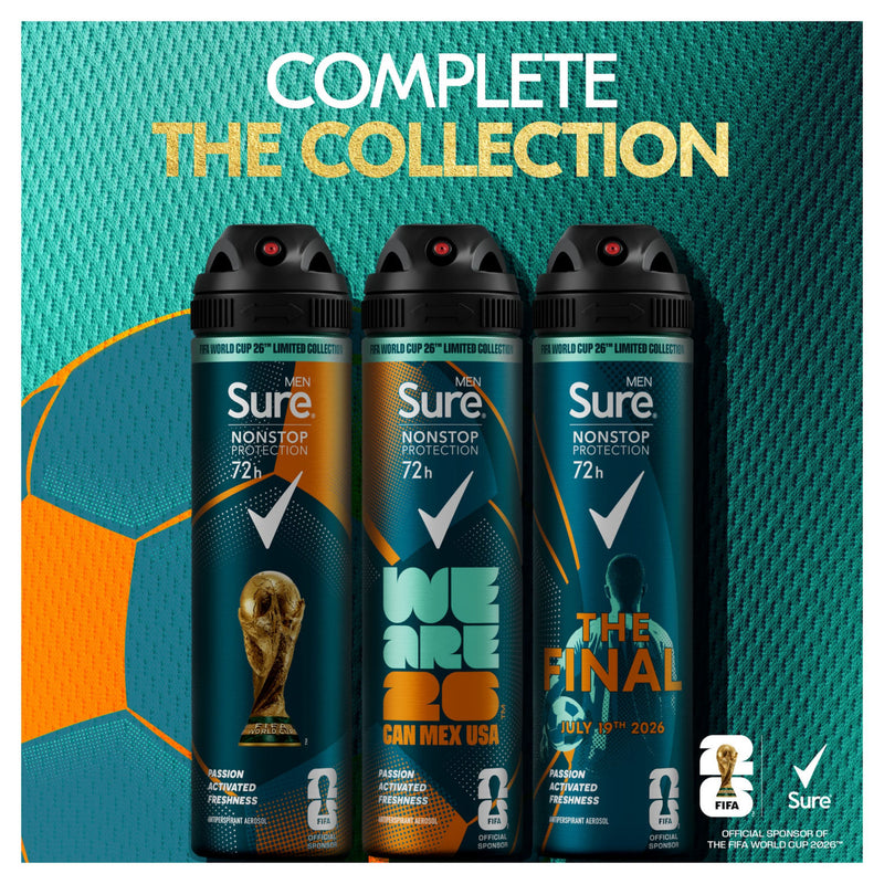 Sure Men Nonstop FIFA limited edition anti-perspirant 250ml, UK version