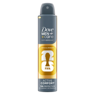 Dove Men+Care antiperspirant Advanced Active Comfort FIFA limited edition 200ml, UK version