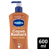 Vaseline Intensive Care Cocoa Radiant body lotion 600ml (British brand)