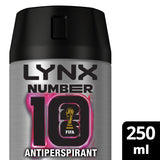 Lynx Number 10 anti-perspirant aerosol 250ml limited edition FIFA - British product