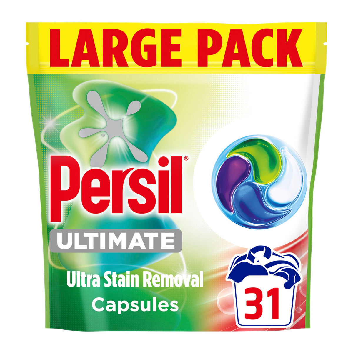Persil laundry capsules ultra stain removal 31 washes (British brand)