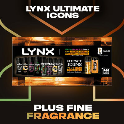 Lynx Ultimate Icons Plus Fine Fragrance gift set 10 piece - British product