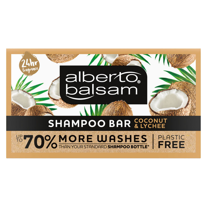 Alberto Balsam Coconut & Lychee Shampoo Bar GOODS ASDA   