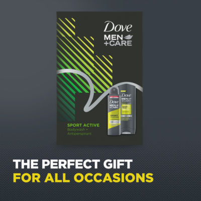 Dove Men+Care gift set Sport Active Duo 2 piece, imported from the UK