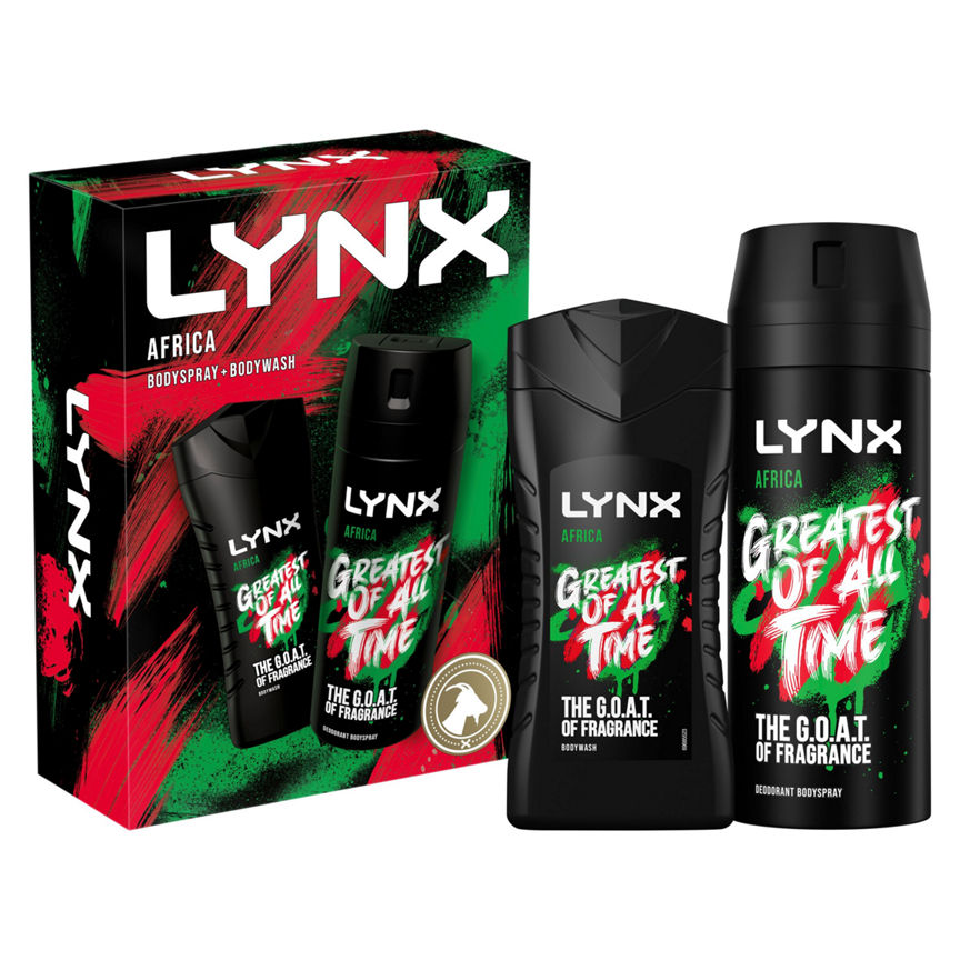 Lynx Body Spray Gift Set Africa Duo 2 piece GOODS ASDA   