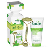 Simple moisturising treats gift set with face wash and jade roller, UK version