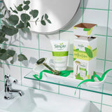 Simple moisturising treats gift set with face wash and jade roller, UK version