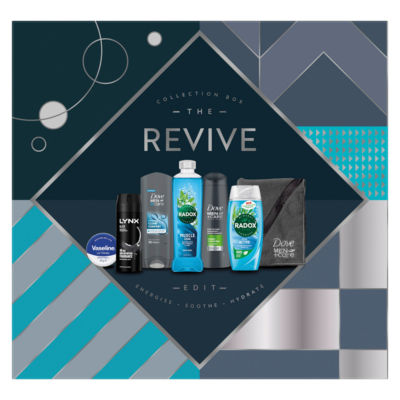 Revive Edit gift set from Dove Radox Lynx Vaseline 7 piece (British brand)