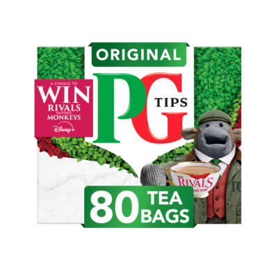 PG Tips original tea bags 80 bags 232g, imported from the UK