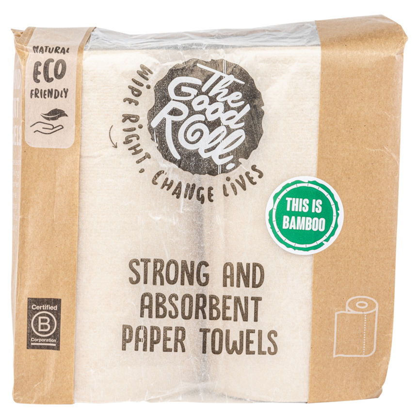 The Good Roll Strong and Absorbent Paper Towels 2 Rolls GOODS ASDA   