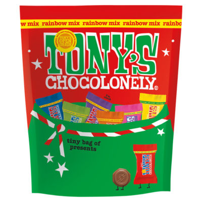 Tony's Chocolonely Rainbow Mix 135g, imported from the UK