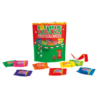 Tony's Chocolonely Rainbow Mix 135g, imported from the UK