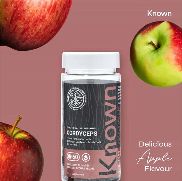 Known Nutrition cordyceps gummies vegan 60 count, UK version