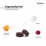 Known Nutrition cordyceps gummies vegan 60 count, UK version